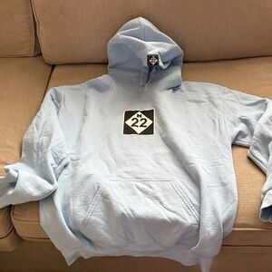 Sky Blue Graphic Hoodie